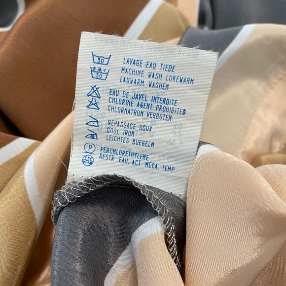 Vintage striped wrap front midi dress - Picture 13 of 13